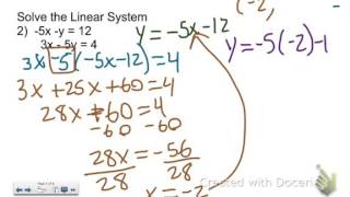 7 2 Solve Systems by Substitution