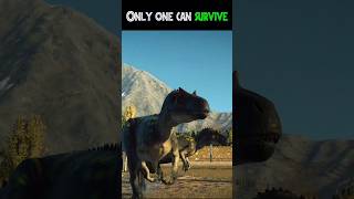 T-Rex 🦖 vs Allosaurus🐊 Jurassic World Evolution 3🌱 #jurassicworld #dinosaurs #dinosaurshorts