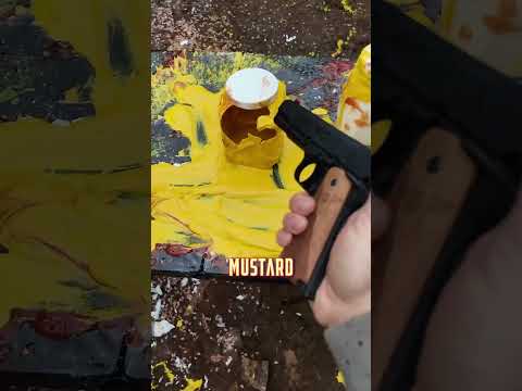 Ketchup consegue parar uma bala de 9mm?