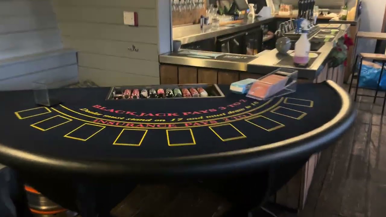 Fun casino hire in Bristol at Grain Barge