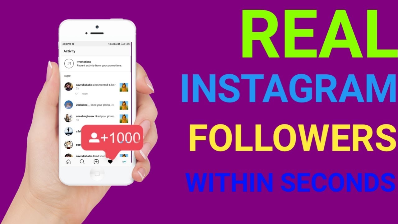 how to get real follower on instagram within 1 second - YouTube