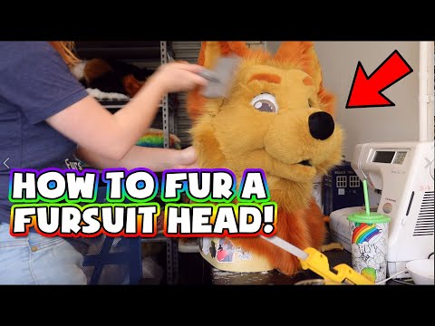 How to fur a fursuit head - Fursuit head tutorial Part 3!