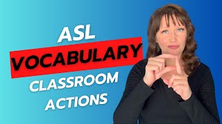ASL Unit 1: Classroom Actions | Sign Sit, Stand, Copy, Pay Attention & More 🪑✍️