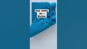 How to hand sew like a machine! Hand Sewing machine stitch! #handsewing #diy #sewing