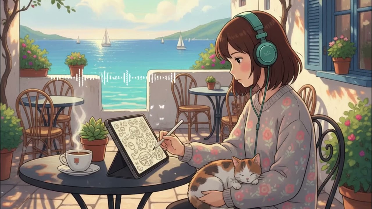 Mediterranean Lofi: Music for Sea View, Sun & Creative Focus 🏖️🌸