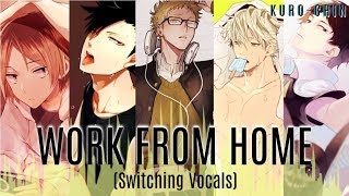 Work From Home Switching Vocals Lyrics (Male Version)