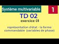 Td 2 systme multivariable  exercice 1  la reprsentation dtat  la forme commandable partie 01