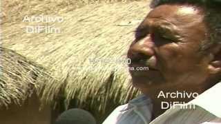 DiFilm - Nota a cacique Toba por la recuperacion de 150 mil hectareas 1992