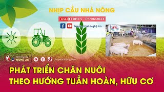 [🔴Live] Nhịp cầu nhà nông: Phát triển chăn nuôi theo hướng tuần hoàn, hữu cơ | Nghệ An TV