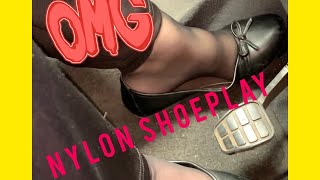 nylon shoeplay 36 (filmed while driving in the footwell)