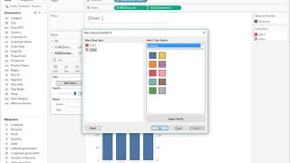 How to color some parts of your horizontal axis in Tableau