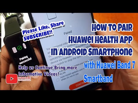 How to Pair Huawei Health App in Android Smartphone with Huawei Band 7