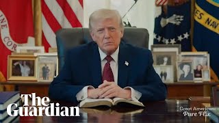 Trump Reads From Bible In Oval Office In Taped Message For Christian Group