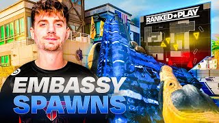 MW2 RANKED PLAY HARDPOINT SPAWN GUIDE | EMBASSY
