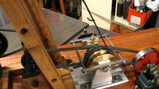 Chain driven model steam pile driver running on air