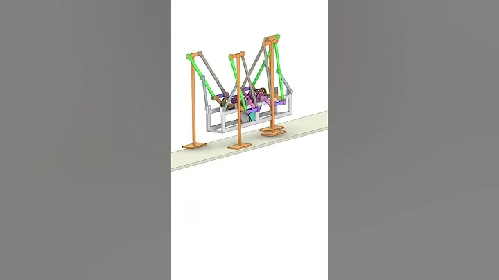 4 Leg Walking Robot Mechanism | Walking Robot #shorts