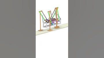 4 Leg Walking Robot Mechanism | Walking Robot #shorts