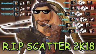 R.I.P Hanzo scatter arrow 2k18 | Overwatch Funny Montage