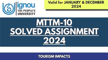 MTTM 10 Solved Assignment 2024 II MTTM 10 Latest Assignments