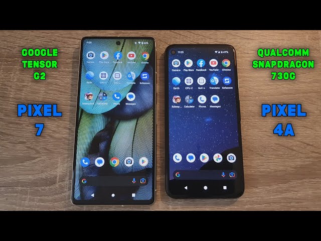 Google Pixel 7 (Tensor G2) vs Google Pixel 4a (Snapdragon 730G) - Speed Test