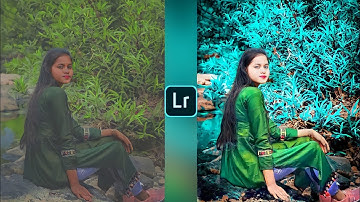 Lightroom aqua and soft orange effect photo editing tutorial | Lightroom background colour change