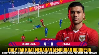 Download Lagu 🔴LAGA PERDANA CIRO ALVES CETAK 1 GOLL - ITALY TAK KUAT MENAHAN GEMPURAN INDONESIA TADI MALAM MP3