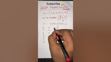 Find Population Standard Deviation #maths