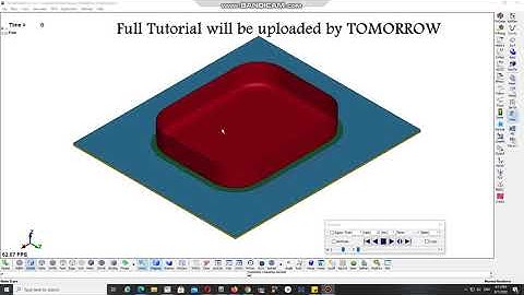 LS-DYNA Tutorial 7: Deep Drawing Simulation with and without Draw-beads (Trailer)