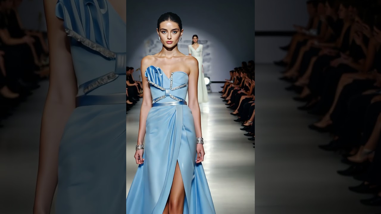 💎 Ice Blue Dream: Couture Gowns & Red Carpet Dresses in Sky-Toned Elegance 