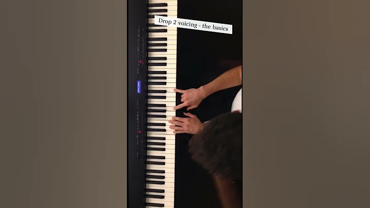 Drop 2 voicing - the basics.  #jazz #jazzpianolessons #jazzmusic #pianolessons #pianotutorial #piano