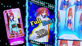 Preset Alight Motion Jedag Jedug Anime 3D🌿||NAKANO MIKU||DJ kenapa Kau Hina Editing Aku🎶VIRAL✔