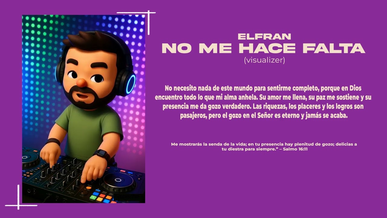 Elfran - No Me Hace Falta (Visualizer) | A Solas