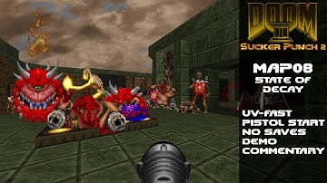 Doom II: Sucker Punch 2 - MAP08 | UV-Fast | UltraViolence + Fast Monsters