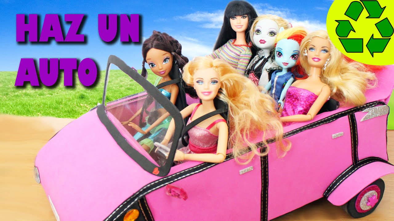El actual suelo Pebish Cómo hacer un automóvil, carro, auto, coche para tu muñeca Barbie -  Manualidades para muñecas - YouTube