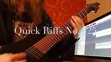 Quick Riffs No. 125 | 8 String Double Drop C# Riffs