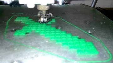 reprap 3d printing minecraft sword