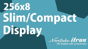 Noritake VFD: 256x8 Slim and Compact Display Driven by MCU