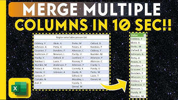 Excel tips: How to Merge Multiple Columns in Excel in 10 Seconds