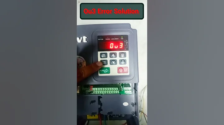 Ov3 Error Solution. Ou3 ka fault kaisy hal karain. Invt inverter fault.#invt #parameter #viral #vfd