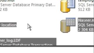 How to Deattach   detach and re attach a database file in Microsoft SQL Server 2008