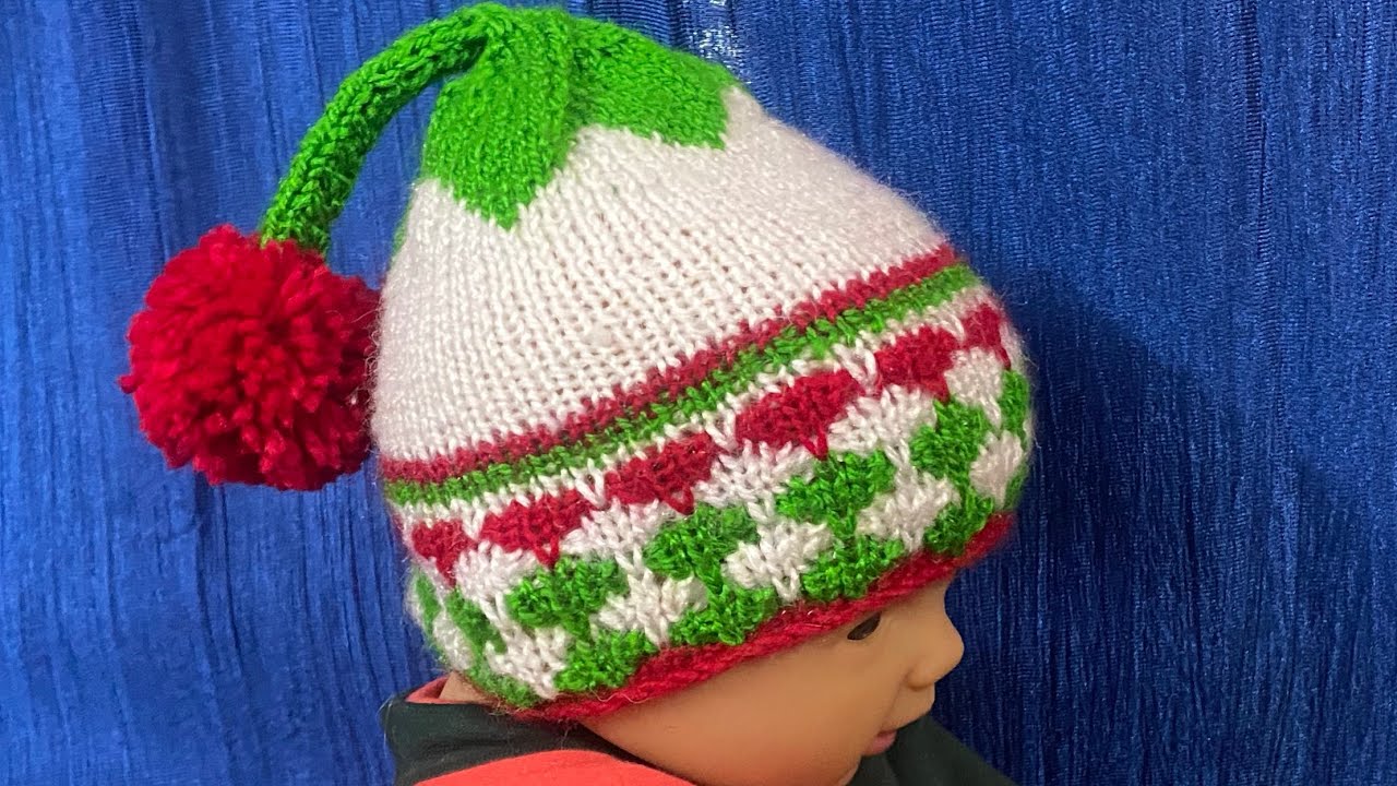 Simple & Beautiful Baby Cap KnittingTutorial for Beginners ( न्यू डिज़ाइन बेबी 👶 कैप ) 1-6 month old