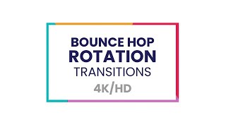 Bounce Hop Rotation Transitions After Effects Presets