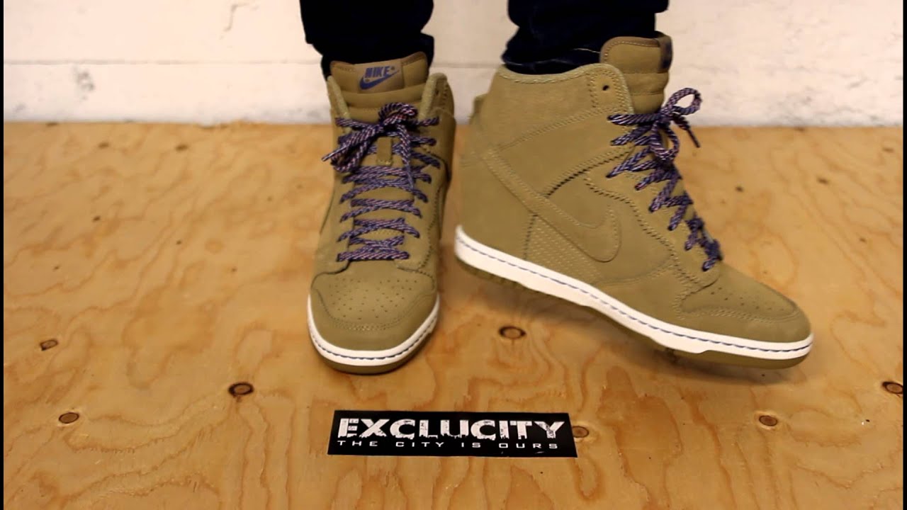 nike sky high dunks bamboo