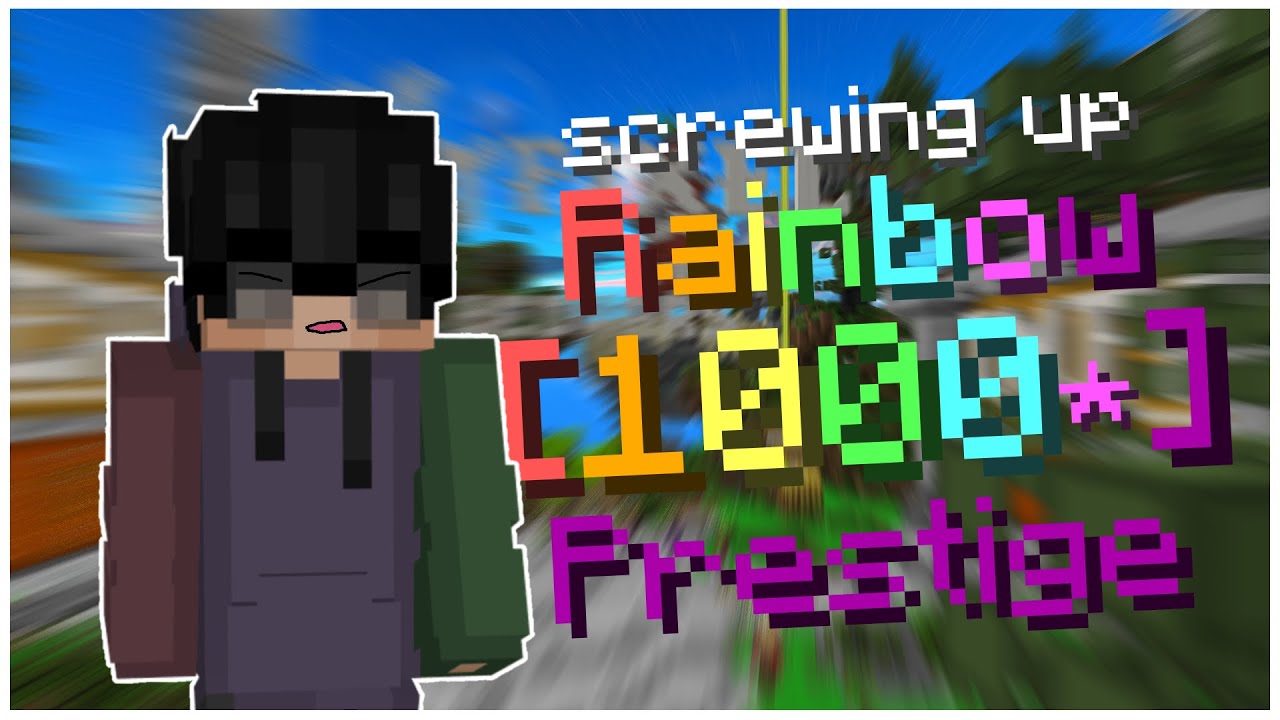 Screwing Up The RAINBOW Prestige in Bedwars...