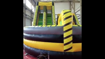 Atomic Rush Nuclear Inflatable Obstacle Course for sale