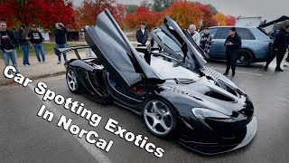 Car Spotting Exotics In Folsom California | Bugatti, McLaren, etc.