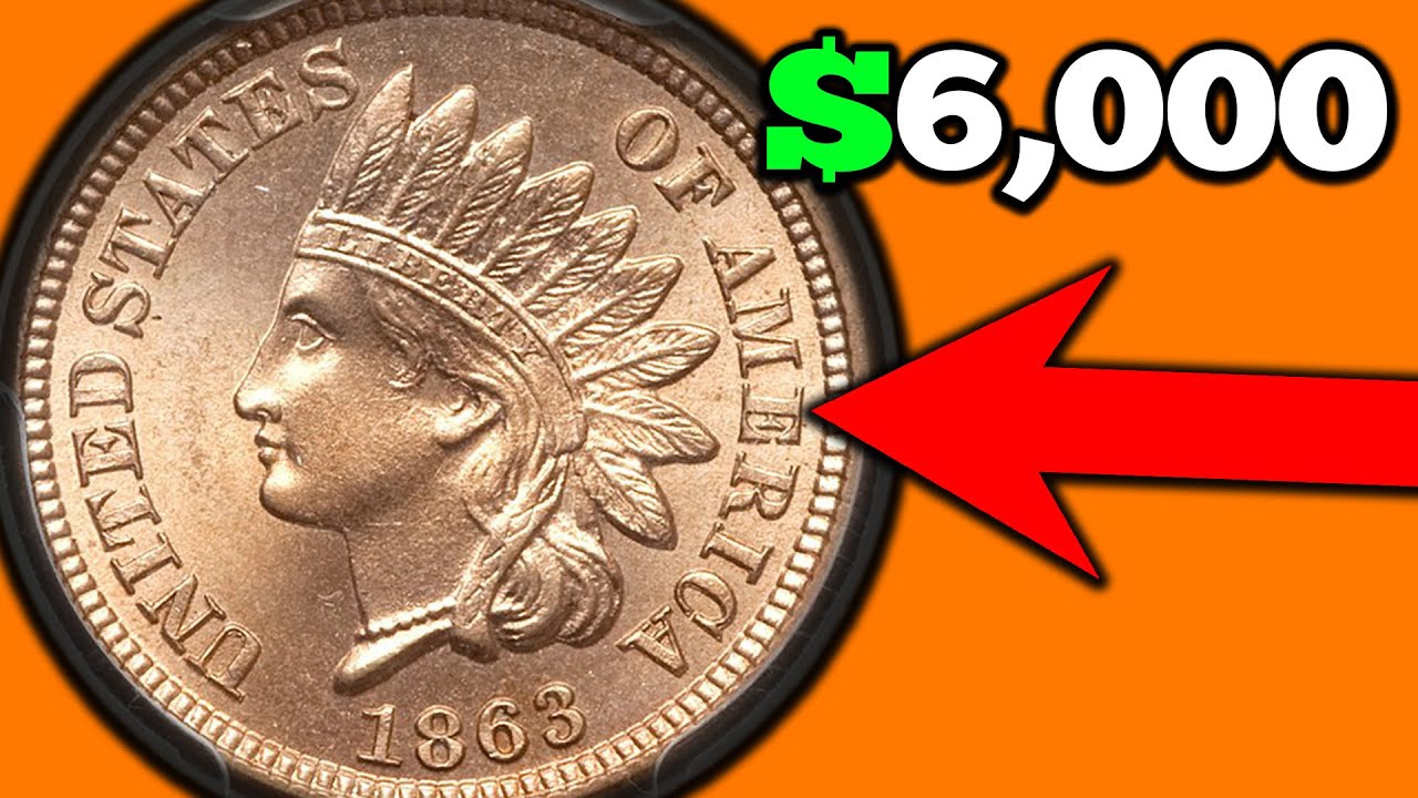 1863 indian head penny value