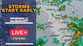 🔴10 P.M. LIVE WEATHER | An Unusual Weather Pattern Continues For Florida (Plus Tropics Update)