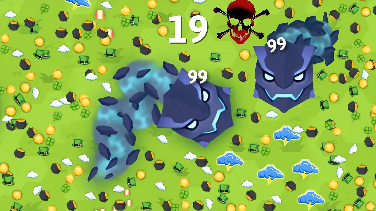 Snake io new event_over the rainbow_ cirrus snake unlocked and kill the boss snake.