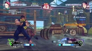 Super Street Fighter IV Arcade Edition PC. Cammy(blockaus1) VS Ryu (guar145)
